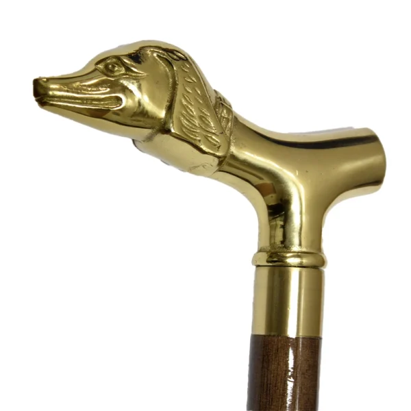 Brass Animal Head Walking Stick