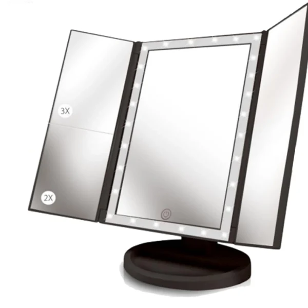 H67120 Black Vanity Mirror 36 LED Lights and Touch Sensor